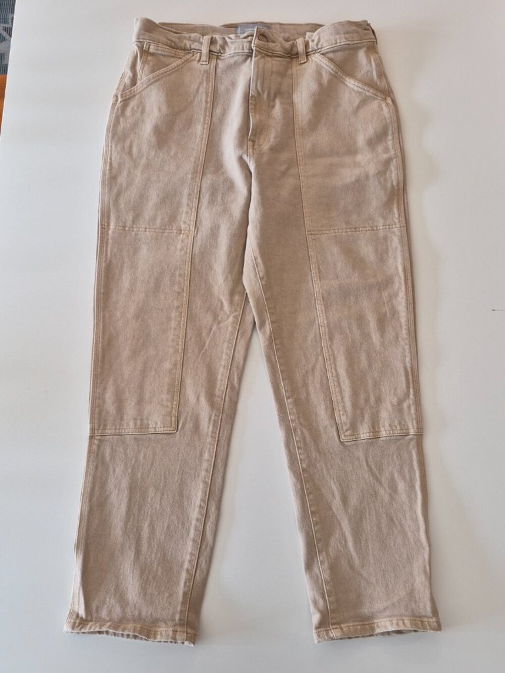 Everlane Utility Cheeky Jeans Womens 32 Organic Cotton High Rise Utility Tan